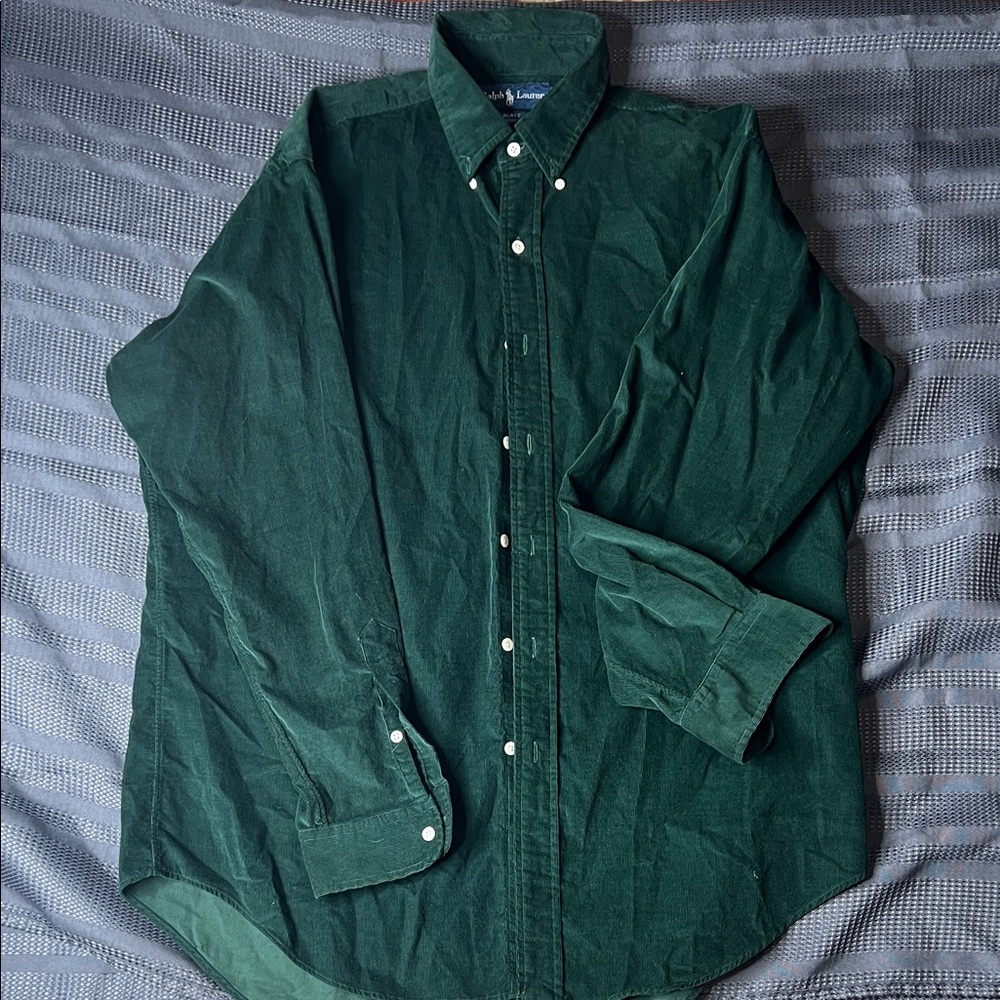 Polo Ralph Lauren Dark Green Corduroy Shirt